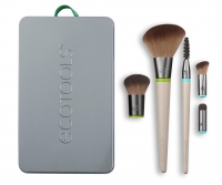 Eco Tools Daily Essentials Total Face Kit - Набор кистей для макияжа: 5 сменных насадок и 2 ручки