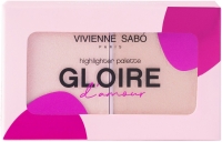 Vivienne Sabo Gloire d'Amour - Палетка хайлайтеров, 1 шт палетка хайлайтеров vivienne sabo gloire d amour мини тон 01 светло розовый