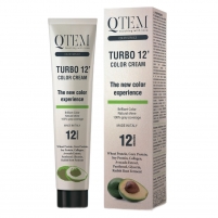 Фото Qtem - Перманентный краситель Turbo 12 Color Cream с восстанавливающими активами, 7.12, 100 мл