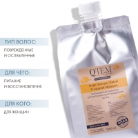 Qtem - Ежедневный интенсивный восстанавливающий шампунь Magic Korean Clinical Treatment, 1000 мл - фото 2