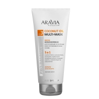 Aravia Professional - Маска мультиактивная 5 в 1 для регенерации ослабленных волос и проблемной кожи головы Coconut Oil, 200 мл