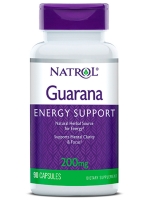 Natrol - Гуарана 200 мг, 90 капсул экстракт корня лопуха водорастворимый papaur 60 капсул по 400 мг