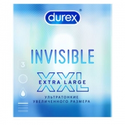 Фото Durex - Ультратонкие презервативы Invisible XXL, 3 шт