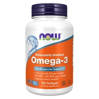 Now Foods - Омега-3 1000 мг, 100 капсул лакомство крепкое здоровье для кошек с морскими водорослями омега nео таблетки 90шт