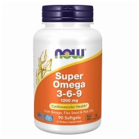 Now Foods - Супер омега-3-6-9 1200 мг, 90 капсул 1700 мг now foods супер энзимы 90 капсул