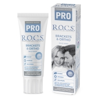 R.O.C.S. - Зубная паста Brackets & Ortho, 74 г r o c s uno calcium зубная паста кальций 74 гр