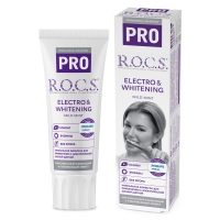 R.O.C.S. - Зубная паста Electro & Whitening Mild Mint, 74 г splat лечебно профилактическая пенка для полости рта с кальцием 50 мл
