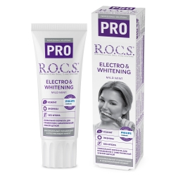 Фото R.O.C.S. - Зубная паста Electro & Whitening Mild Mint, 74 г