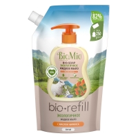 BioMio - Экологичное жидкое мыло с маслом абрикоса (сменный блок), 500 мл Refill сувенирное мыло дартмания дракончик с предсказанием желтый