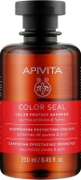 Apivita - Шампунь для окрашенных волос с протеинами киноа и медом, 250 мл apivita шампунь блеск и жизненная сила апельсин мед фл 250 мл