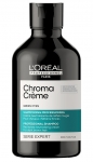 Фото Loreal Professionnel Chroma Creme - Шампунь-крем с зеленым пигментом для нейтрализации красного оттенка темных волос, 300 мл