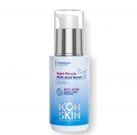 Icon Skin Night Miracle - Ночная мультикислотная сыворотка, 30 мл bouticle защитная сыворотка на основе комплекса натуральных масел 100 0