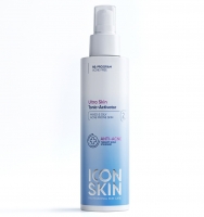 Icon Skin Ultra Skin - Очищающий тоник-активатор, 150 мл витэкс скраб маска содовая для лица от черных точек и постакне с серебром clean skin 75