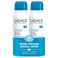 Uriage - Набор (дезодорант освежающий с квасцовым камнем, спрей, 125 мл х 2 шт) dr foot освежающий спрей дезодорант для ног от неприятного запаха 150