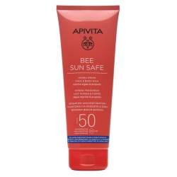Фото Солнцезащитное увлажняющее молочко для лица и тела SPF50, 200 мл