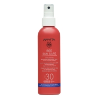 Apivita - Солнцезащитный тающий ультра-легкий спрей для лица и тела SPF30, 200 мл экстракт прополиса водный smart bee для носа 15 мл