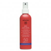 Фото Apivita - Солнцезащитный тающий ультра-легкий спрей для лица и тела SPF50, 200 мл