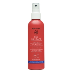 Фото Apivita - Солнцезащитный тающий ультра-легкий спрей для лица и тела SPF50, 200 мл