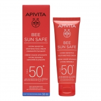 Фото Apivita - Солнцезащитный успокаивающий крем для чувствительной кожи лица SPF50+, 50 мл