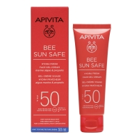 Apivita Bee Sun Safe - Солнцезащитный увлажняющий гель-крем для лица SPF50, 50 мл holly polly крем для рук soft powder с пантенолом 75 мл
