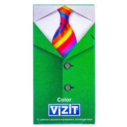 Фото Vizit - Презервативы цветные ароматизированные, 12 шт