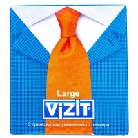 Vizit - Презервативы увеличенного размера, 3 шт