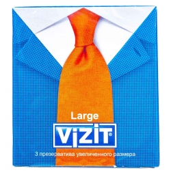 Фото Vizit - Презервативы увеличенного размера, 3 шт