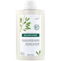 Klorane - Сверхмягкий шампунь для всех типов волос с молочком овса, 400 мл collistar шариковый дезодорант с овсяным молочком 24h