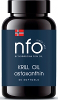 Norwegian Fish Oil - Комплекс Омега-3 и астаксантина, 60 капсул norwegian fish oil омега 3 с витамином d 120 капсул