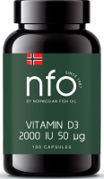 Norwegian Fish Oil - Витамин Д3 2000 МЕ, 100 таблеток витамин д3 таб шип 2000 ме 20