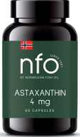 Norwegian Fish Oil - Астаксантин, 60 капсул кошачий король гаваны