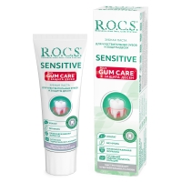 R.O.C.S. Sensitive Plus Gum Care - Лечебно-профилактическая зубная паста, 94 г r o c s sensitive plus gum care лечебно профилактическая зубная паста 94 г