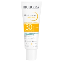 Bioderma - Эмульсия солнцезащитная матирующая AKN SPF 30, 40 мл эмульсия солнцезащитная eveline cosmetics sun care spf 30