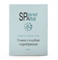Planeta Spa Altai - Средство косметическое "Глина голубая серебряная", 200 г