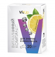 Фото VitUp - Витаминный комплекс "Источник энергии и иммунитета" со вкусом лимона, 20 стиков х 5 г