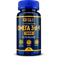 GLS - Омега 3-6-9 с рыбим жиром и льняным маслом, 90 капсул - фото 1