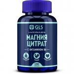 Фото GLS - Магния цитрат с витамином B6, 180 капсул