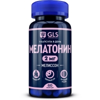 GLS - Мелиссон (мелатонин) с экстрактами валерианы и мелиссы, 60 капсул мелатонин nutrex melatonin 3 мг таблетки 100 шт
