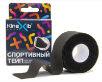 Kinexib - Спортивный тейп 9,1 м х 3,8 см, черный kinexib спортивный тейп 9 1 м х 3 8 см