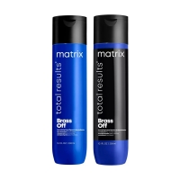 Matrix - Набор для нейтрализации желтизны Total results Brass Off (шампунь 300 мл + кондиционер 300 мл) evi professional кондиционер для волос серебристый для нейтрализации желтизны волос
