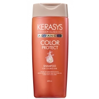 KeraSys - Ампульный шампунь Advanced Защита цвета с церамидными и кератиновыми ампулами, 400 мл