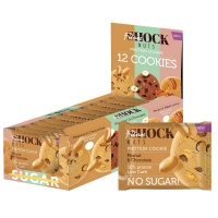 FitnesShock - Протеиновое печенье Nuts "Арахис-шоколад", бокс 12 шт х 40 г - фото 1