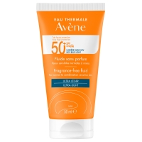 Avene - Солнцезащитный флюид SPF 50+ без отдушек, 50 мл avene водостойкий солнцезащитный флюид spf50 intence protect 150 мл