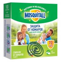 Фото MOSQUITALL - Набор спиралей от комаров, 10 шт
