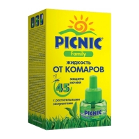 

PICNIC - Жидкость от комаров "Защита для семьи 45 ночей", 30 мл