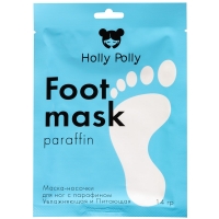 Holly Polly - Увлажняющая и питающая маска-носочки c парафином, 14 г
