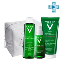 Vichy - Набор для проблемной кожи (очищающий гель 200 мл + корректирующий крем-уход 50 мл + очищающий лосьон 200 мл) svr себиаклир мат поры гель уход 40 мл