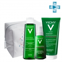 Фото Vichy - Набор для проблемной кожи (очищающий гель 200 мл + корректирующий крем-уход 50 мл + очищающий лосьон 200 мл)