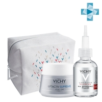 Vichy - Набор с сывороткой-филлер для коррекции признаков старения (гиалуроновая сыворотка-филлер 30 мл + крем против морщин 50 мл) сыворотка против морщин и возрастной пигментации anti age dark spots