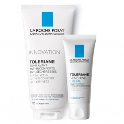 Фото Набор Sensitive для чувствительной кожи (увлажняющий крем с легкой текстурой 40 мл + очищающий гель для 200 мл)